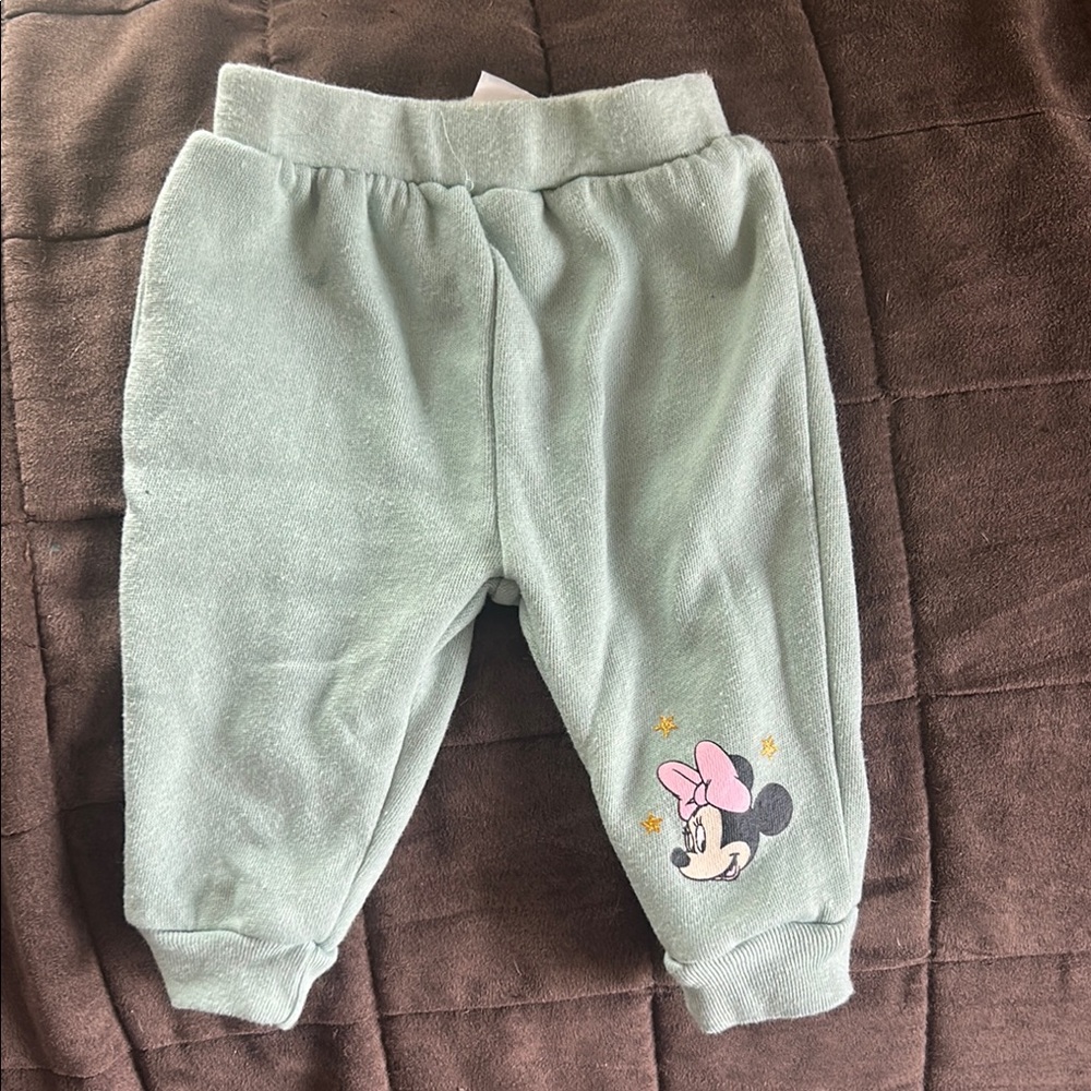 Disney Green Minnie Mouse Sweatpants